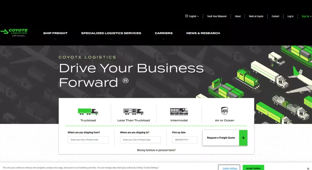 Coyote Logistics- inventory management services