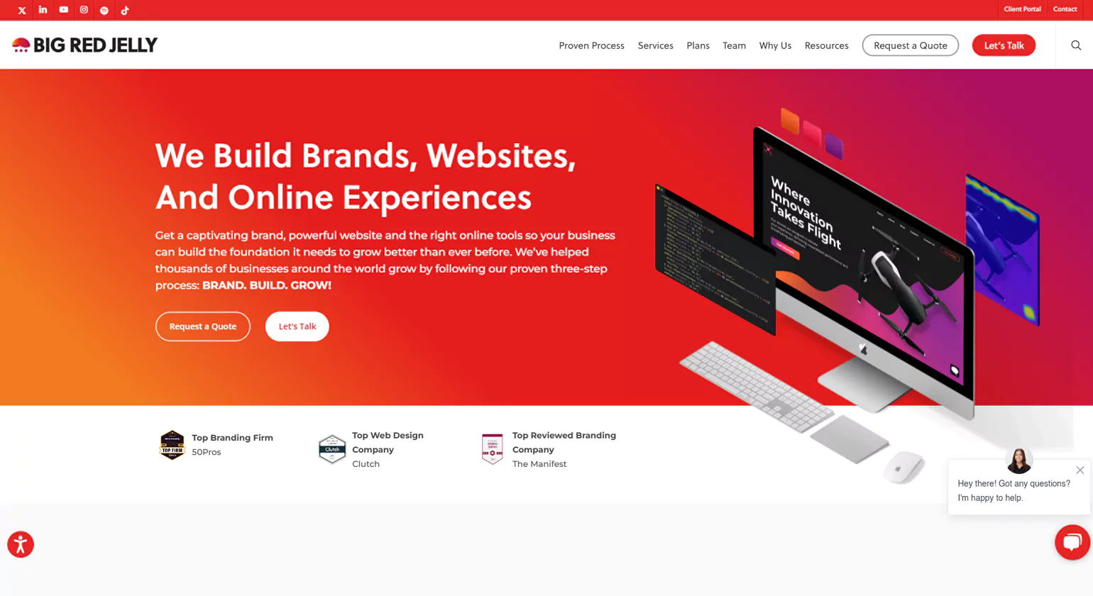 Big Red Jelly website designers for small business