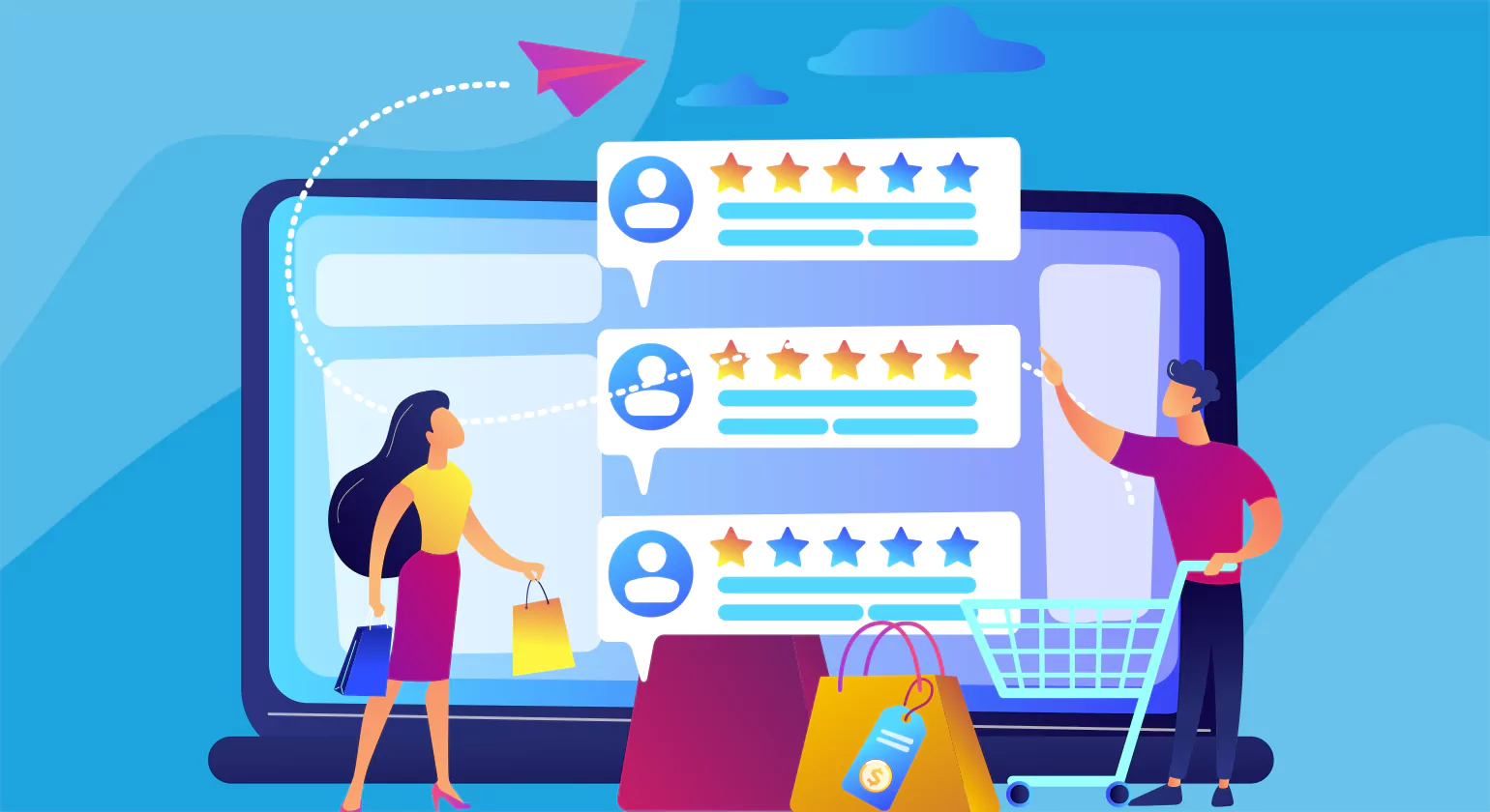 How should a small company handle its online listings and reviews