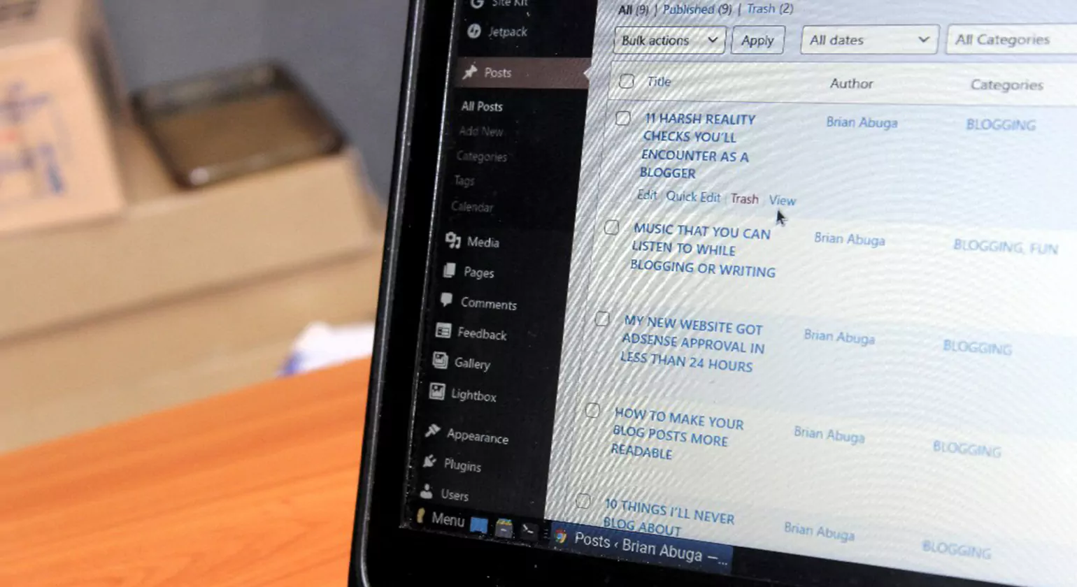 Blogging