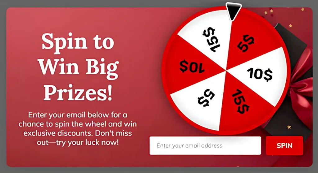 Spin to win big prizes