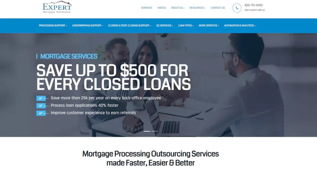 Expert Mortgage Assistance Mortgage Processing Companies