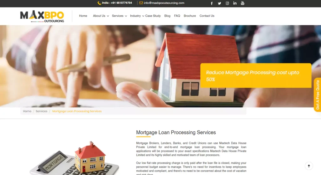 Max BPO Mortgage Processing Companies