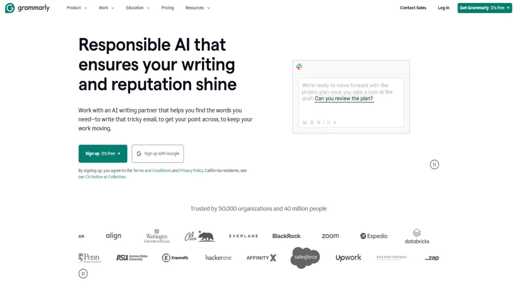 Grammarly Marketing Tools for Startups