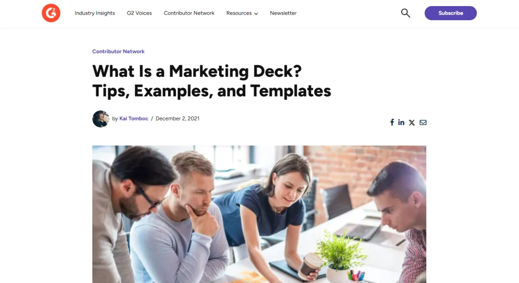 Marketing Deck