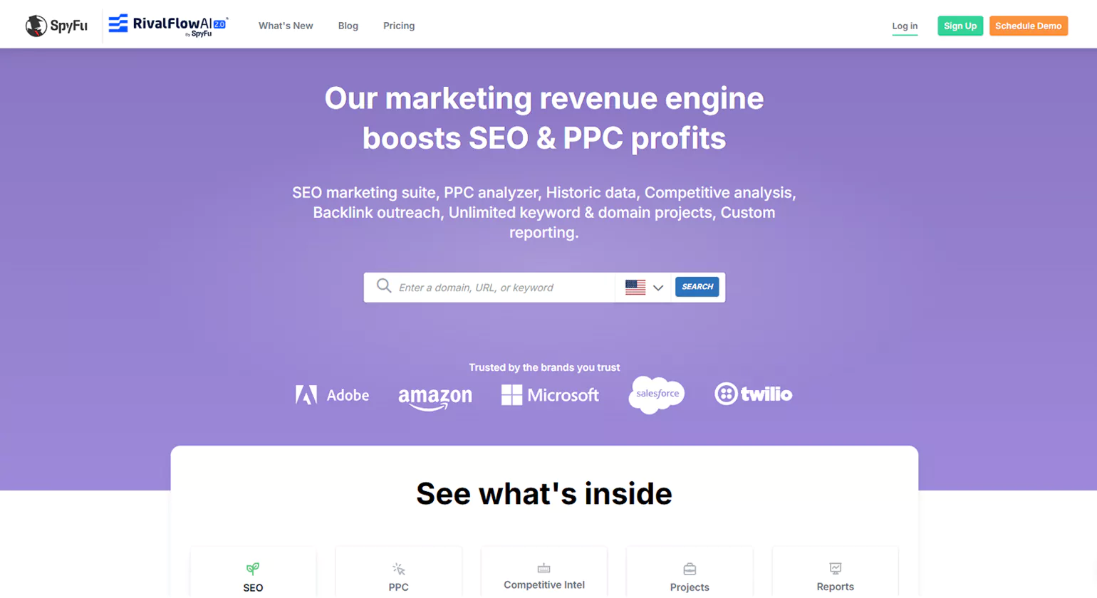 SpyFu Enterprise SEO Tools