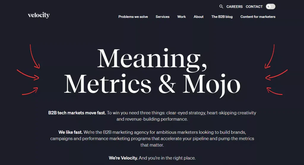 Velocity Partners – Creative Content and Branding for B2B Success