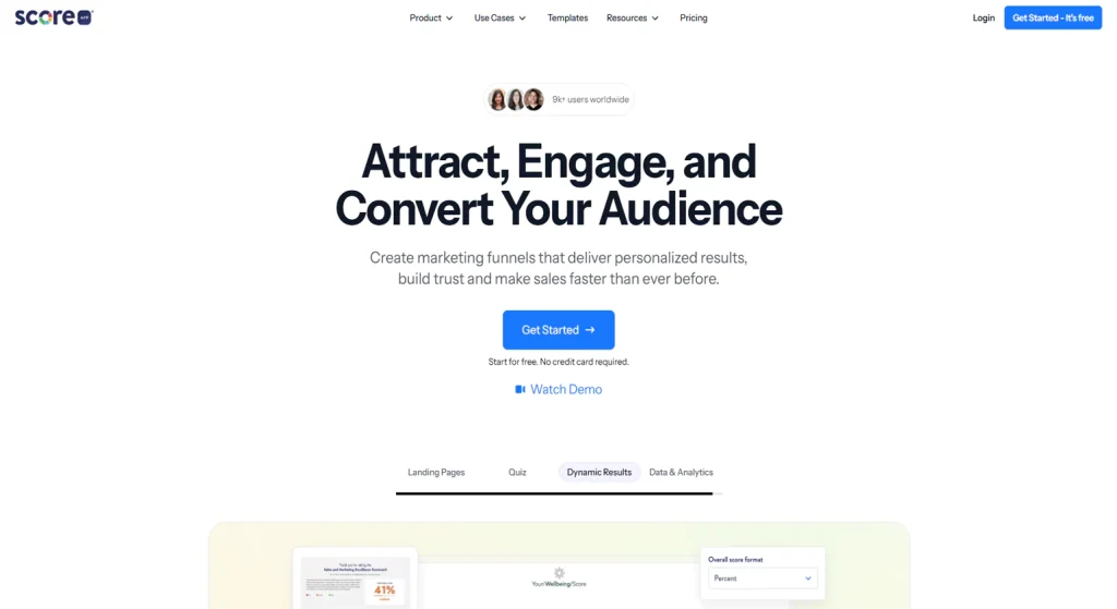 ScoreApp Lead Qualification Tools