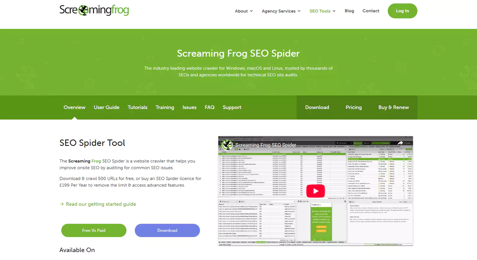 Screaming Frog SEO Spider