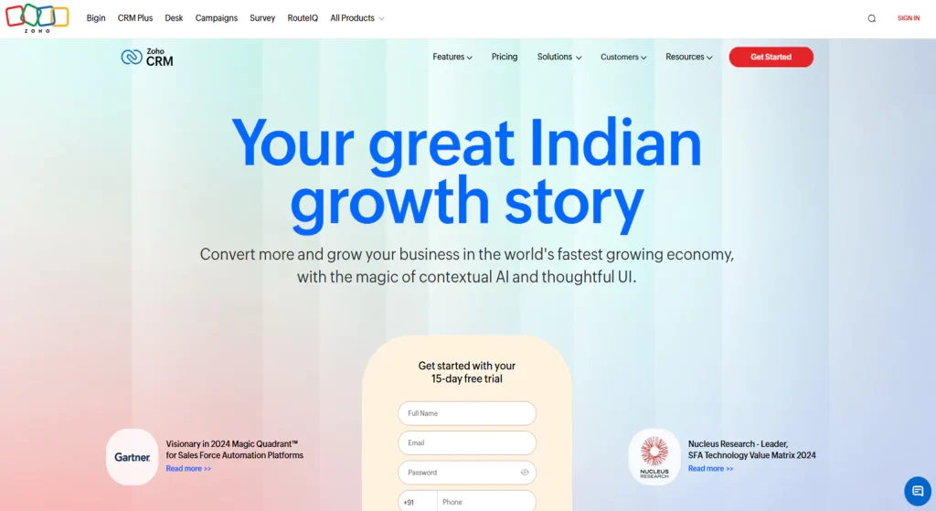 Zoho CRM Lead Qualification Tools