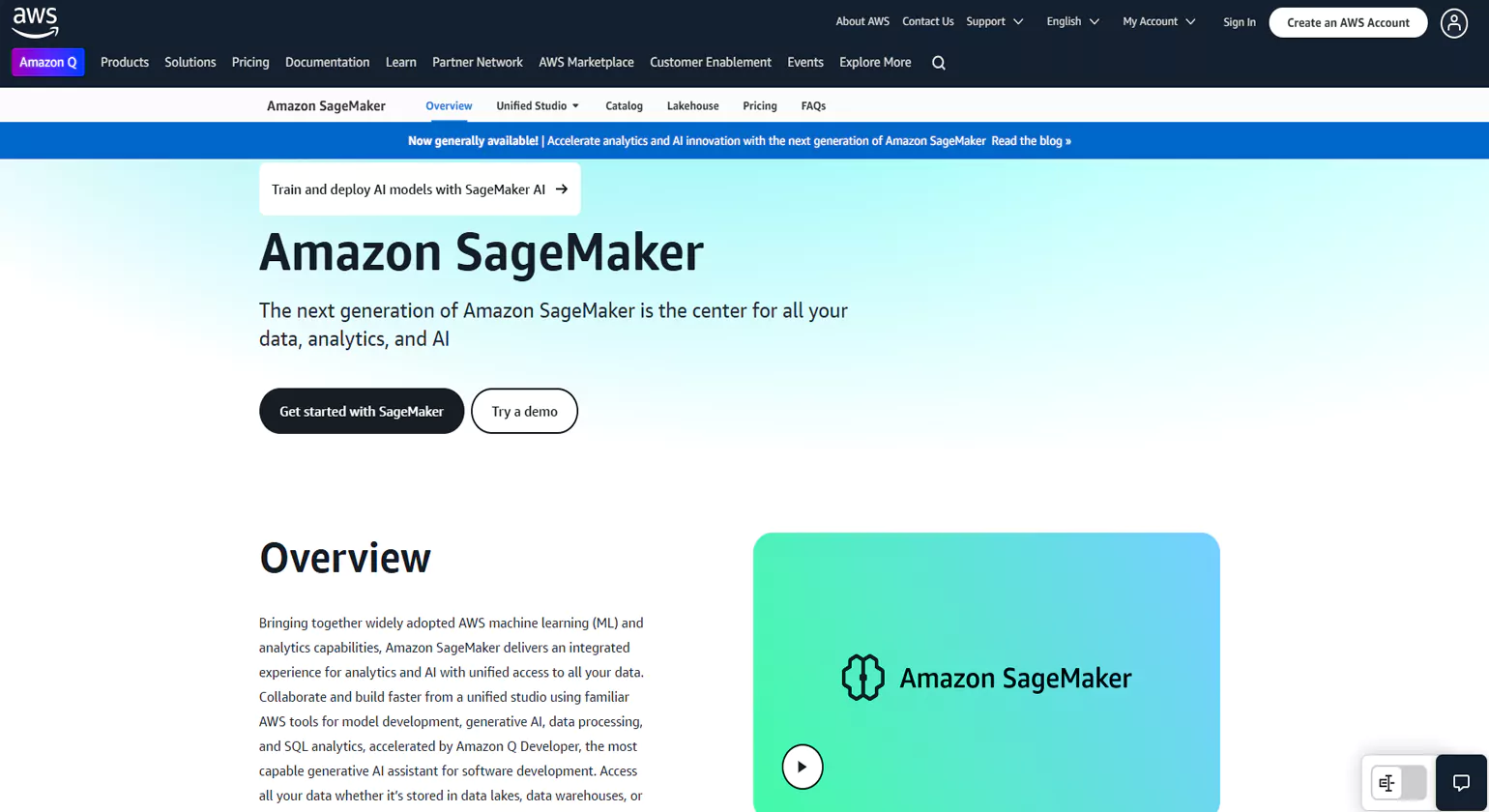 Amazon SageMaker