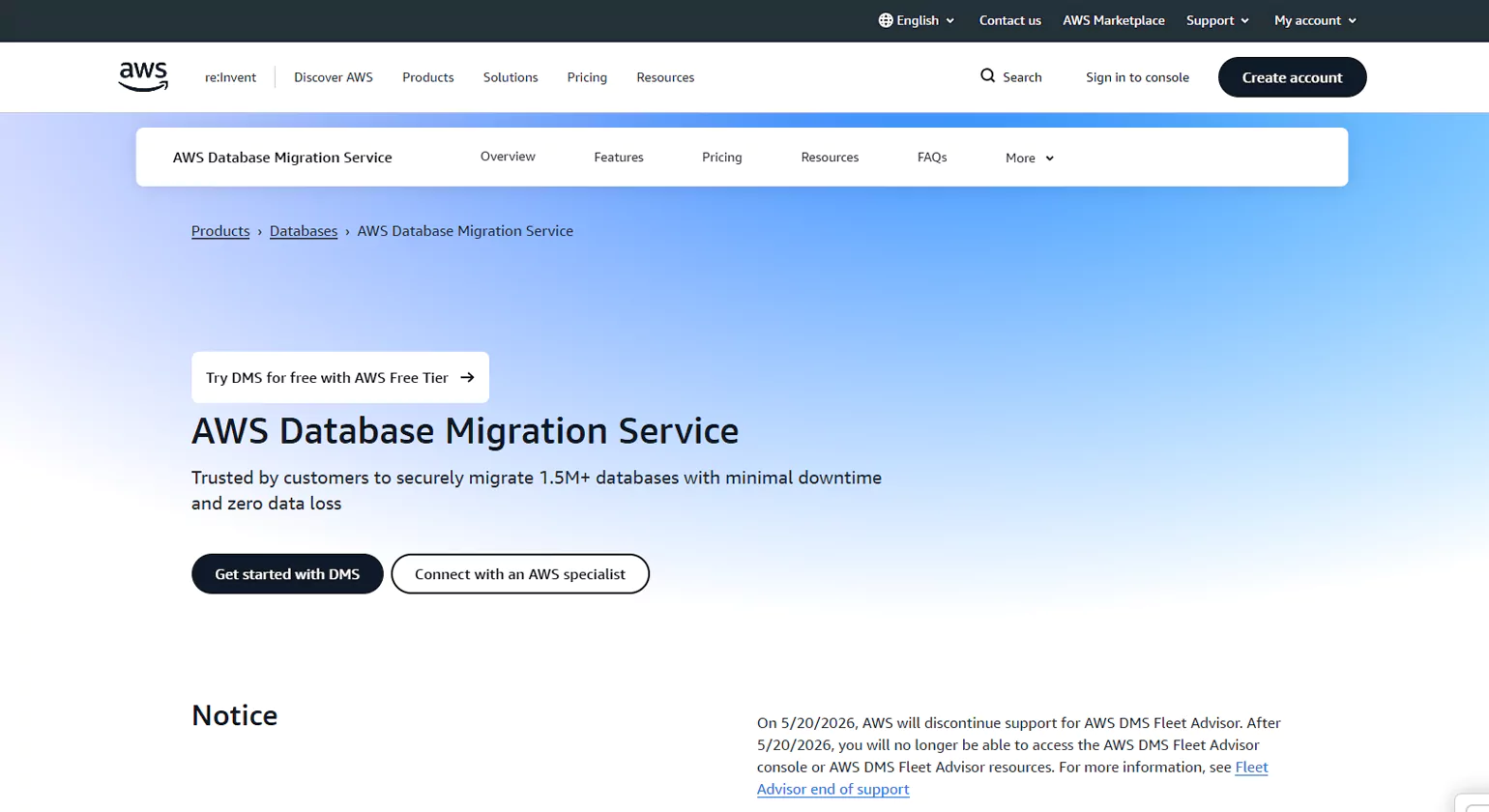 AWS Database Migration Service (DMS)
