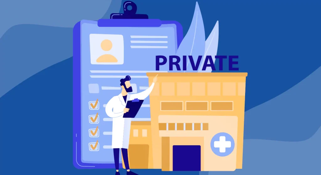 Illustration of business and healthcare professionals in front of digital charts, shield icons, and data screens, emphasizing the critical importance of HIPAA compliance for organizations.
