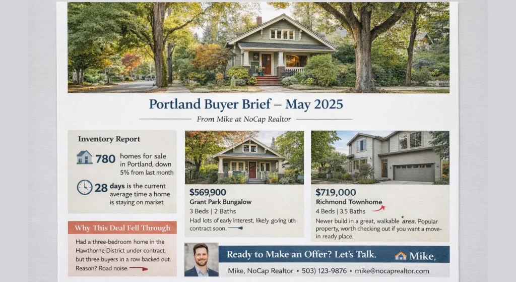 Illustration of a Buyer Focused Home Newsletter