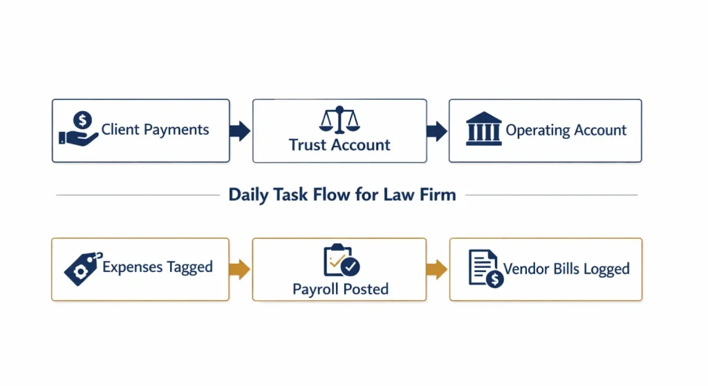 Core Daily Tasks Under Legal Bookkeeping