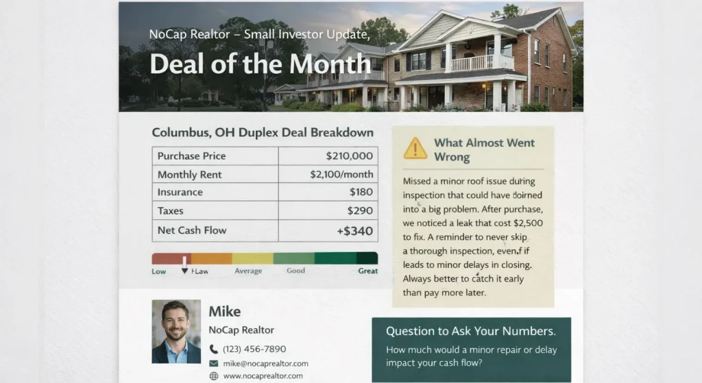 Illustration of a Property Newsletter for Small Investors