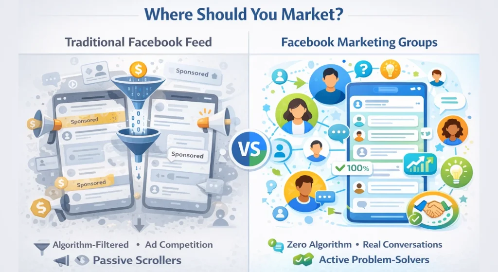 What Are Facebook Marketing Groups and why they are better than traditional feed