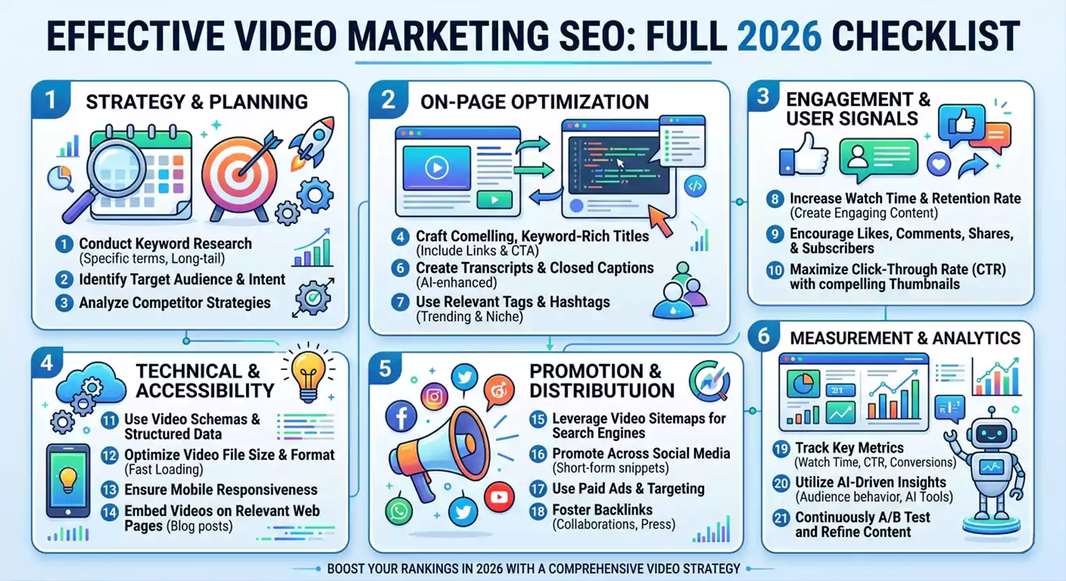How to Do Video Marketing SEO Effectively in 2026 (Full Checklist)