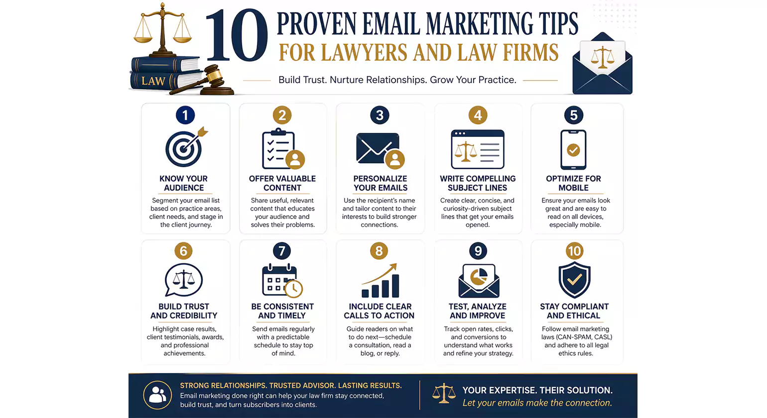 10 Proven Email Marketing Tips for Lawyers and Law Firms
