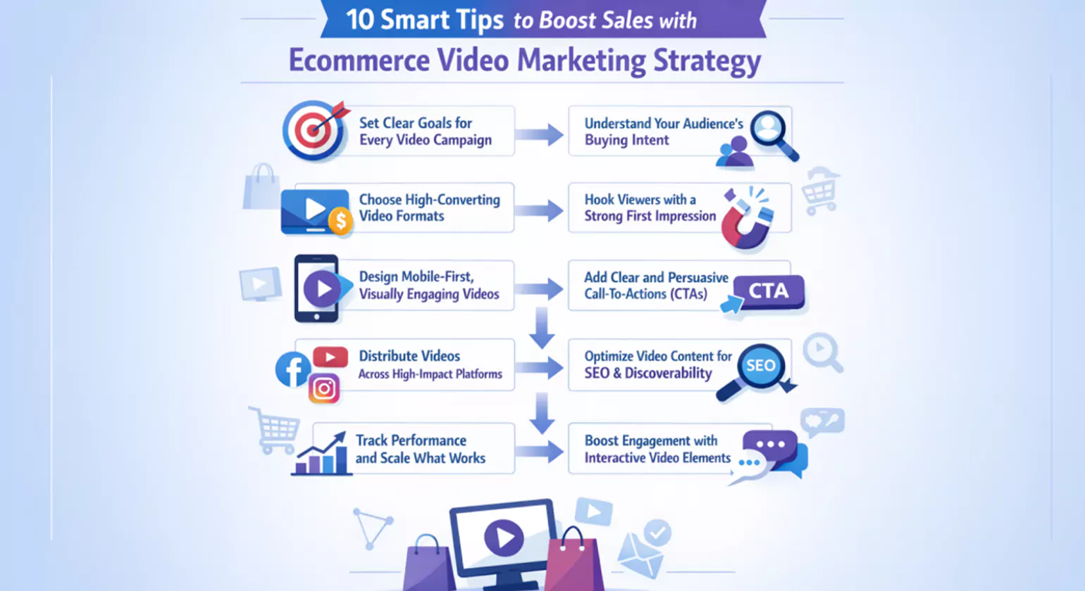 10 Smart Tips to Boost Sales with Ecommerce Video Marketing Strategy