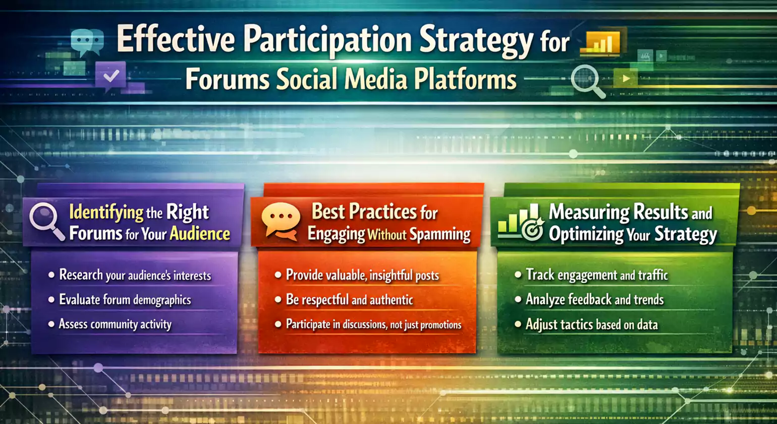 Effective Participation Strategy for Forums Social Media Platforms